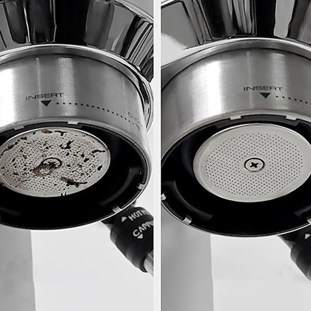 Ensemble 2 Pièces Acier Inoxydable 304 Écran pour Marc de Café Écran Filtre à Café Infusion de Café