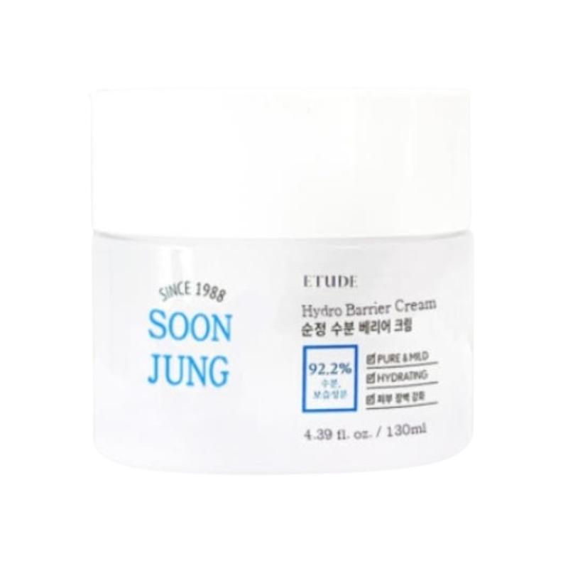 ETUDE SoonJung Hydro Barrier Cream 130ml – Low-Irritation Moisture Barrier Cream, 92.2% Hydrating Formula, Sensitive Skin Care 130ml