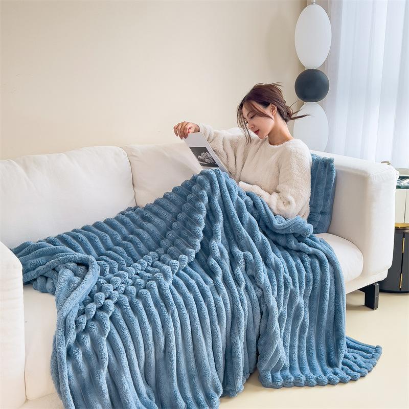 Blankets Bed Sheets Single Person Coral Fleece Air Conditioning Nap Covers Sofas Nap Times