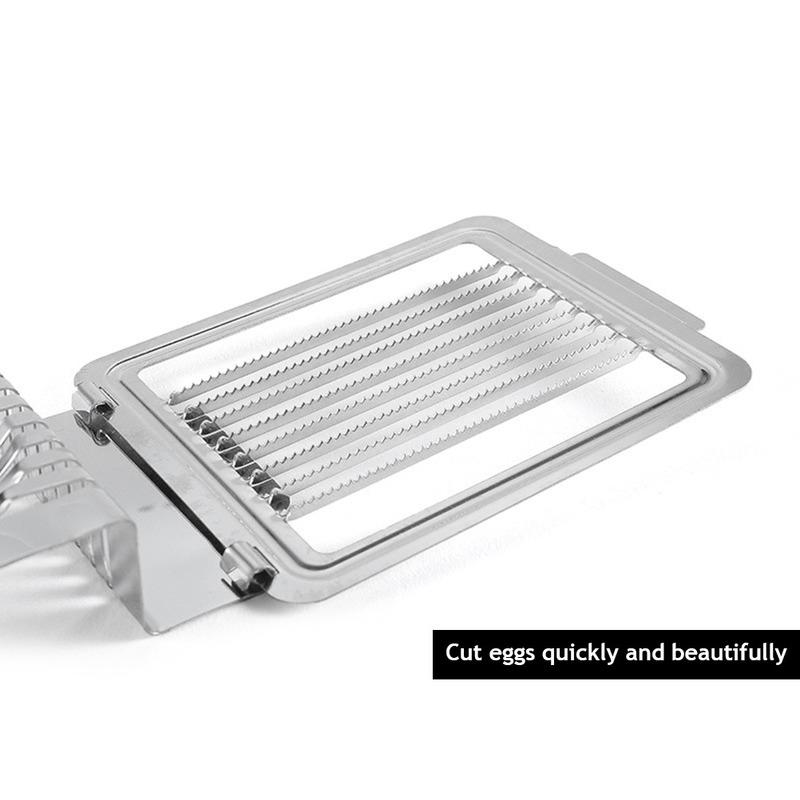 Stainless Steel Multifunction Egg Slicers Section Cutter Divider Plastic Splitter Cut Device Creative Kitchen Tools