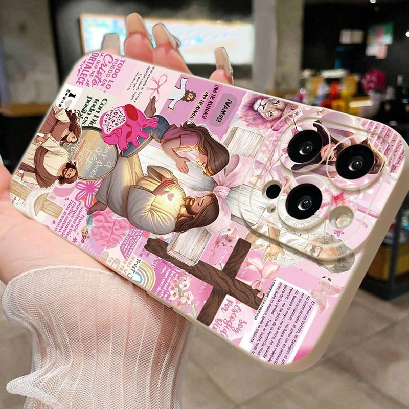 Religious Colorful Painted Jesus TPU Soft Phone Case For iPhone 17 Pro Max Air 17E 16E 16 15 14 13 12 11 XS X XR 7 8 Plus Cover