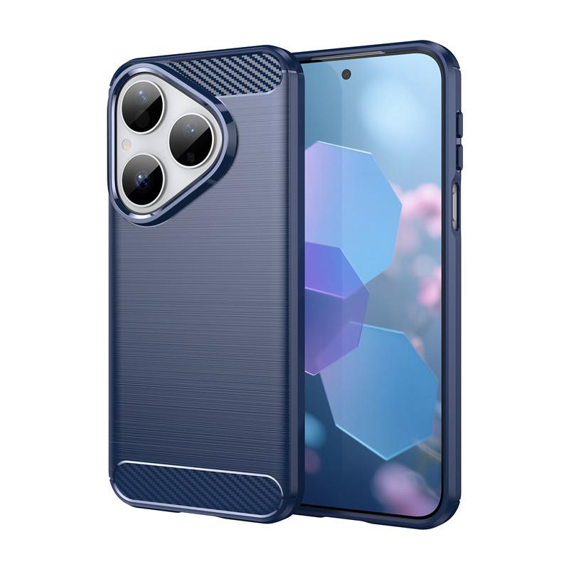 For Huawei Pura 80 Case For Huawei Pura 70 80 Pro Plus Cover Carbon Fiber Shockproof Silicone Bumper For Pura 70 80 Ultra