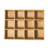 12 Grids Action Figure Wooden Storage Shelf Figure Wood Shadow Box Shelf Organizer for Bedroom