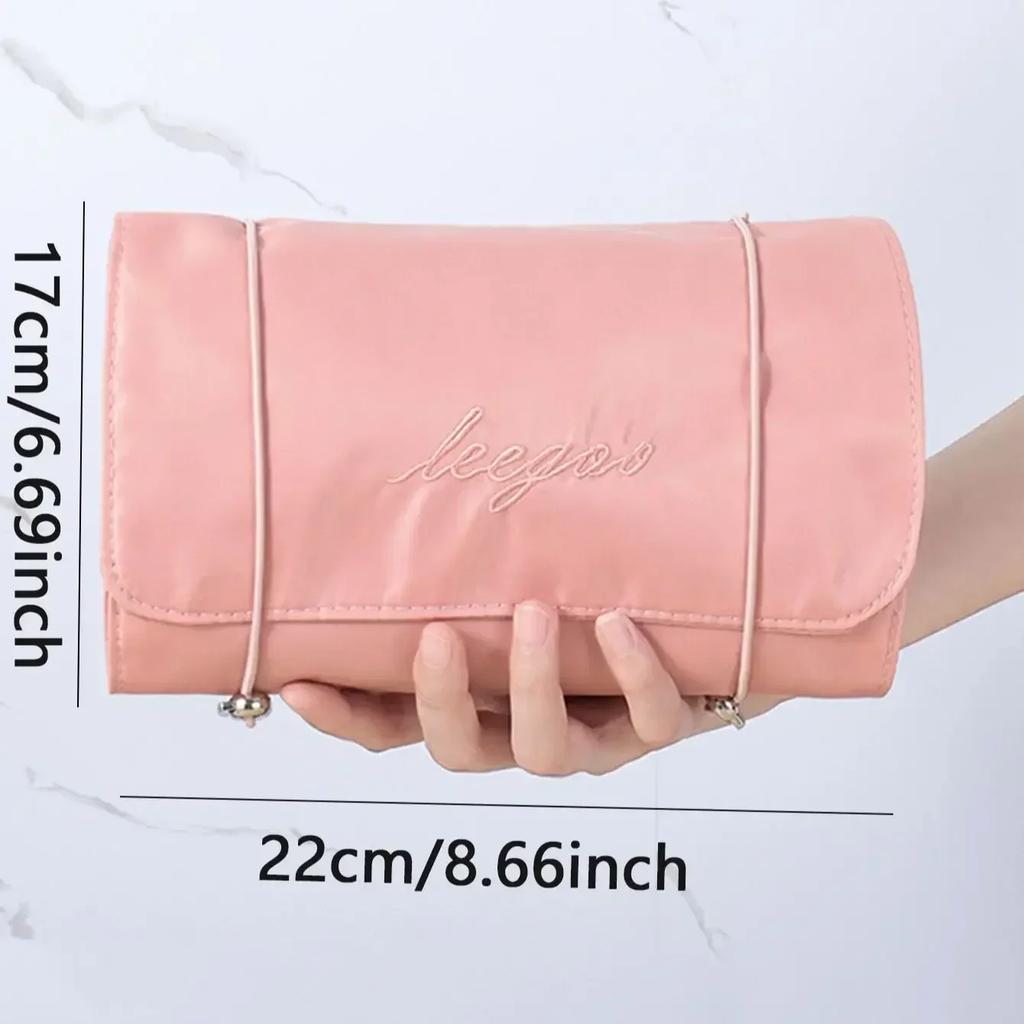 4 in 1 Abnehmbare Make-up-Tasche Damen Reißverschluss Mesh Große Kapazität Kosmetiktasche Faltbar Tragbar Reise Wasch-Aufbewahrungstasche