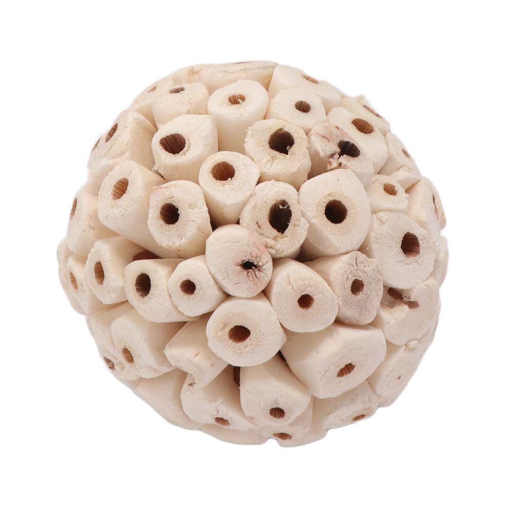 Naturale Innocuo Masticare Pappagalli Cocorite Uccelli Accessori Uccelli Macinazione Interattivo Sola Palla