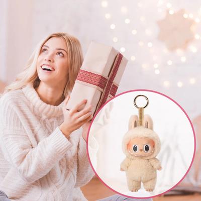 Cute Labubu The Monsters Box Toy Sweetheart Vinyl Doll Kawaii Backpack Pendant Decoration Plush Doll Clothes Gifts