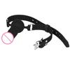 Odolná hračka s míčkem Gag Bezpečné jemné zpracování Black Gag Mouth Ball Bondage Dildo pro páry
