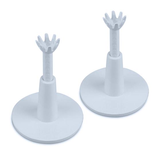 2Pcs Golf Tee with 53MM Base Height Adjustable Golf Aid Driving Range Indoor Outdoor Bendable Rubber Golf Ball Holder Golf
