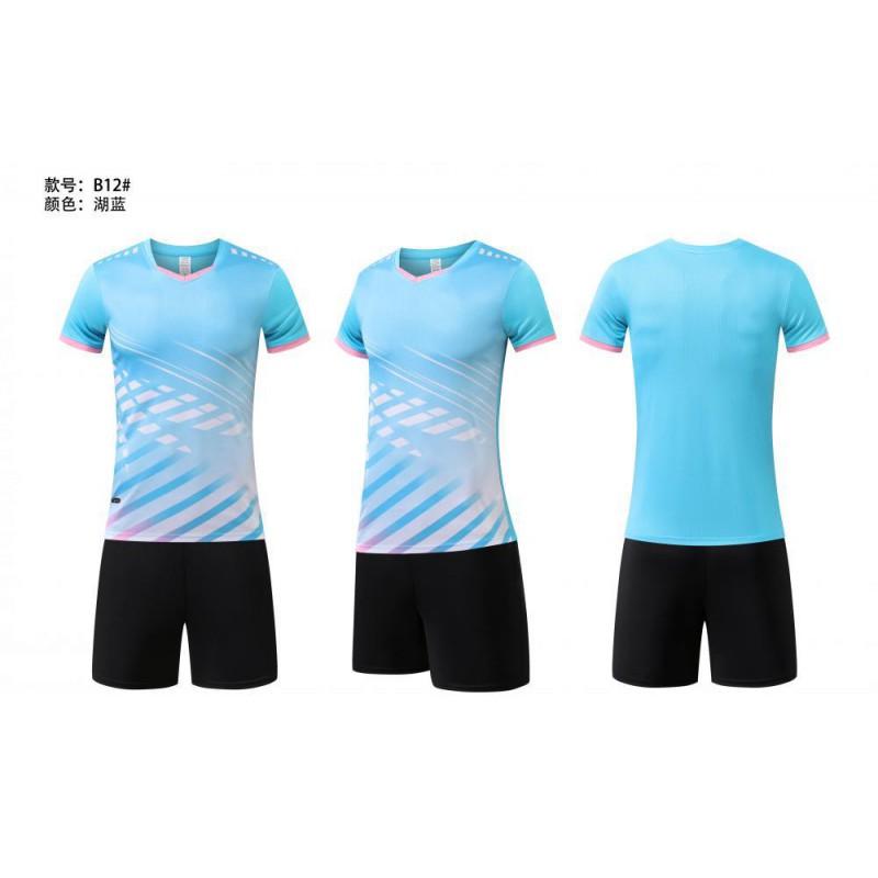 Breathable Short Sleeve Sports Shirt Men Women Training Competition Tennis Badminton Volleyball