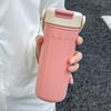 Insulation Or Cooling Stainless Steel Thermos Cup 500ml Straw Travel Cup  Sports