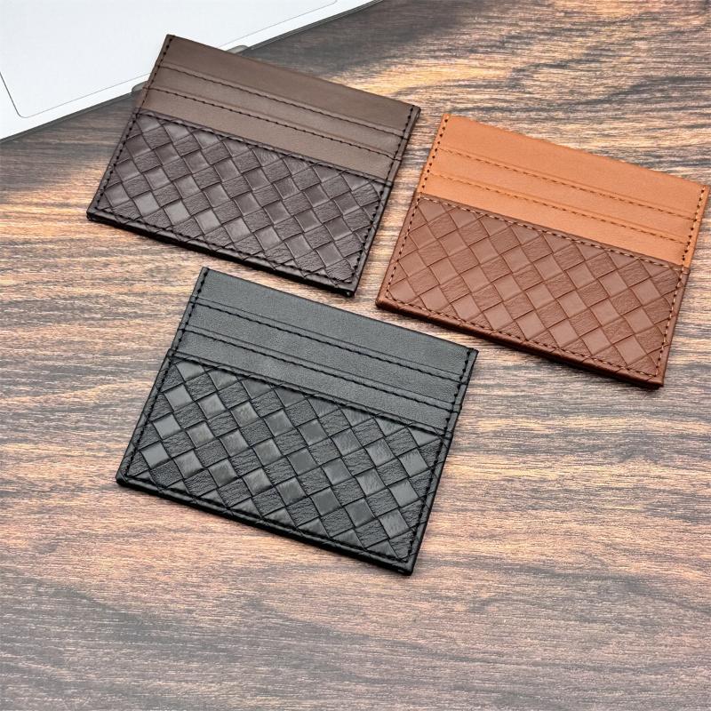 Men'S Credit Card Holder Cards Casual Id Holders Pu Leather Id Card Case Slim Multi-Slot Holder For Bank Credit Cards