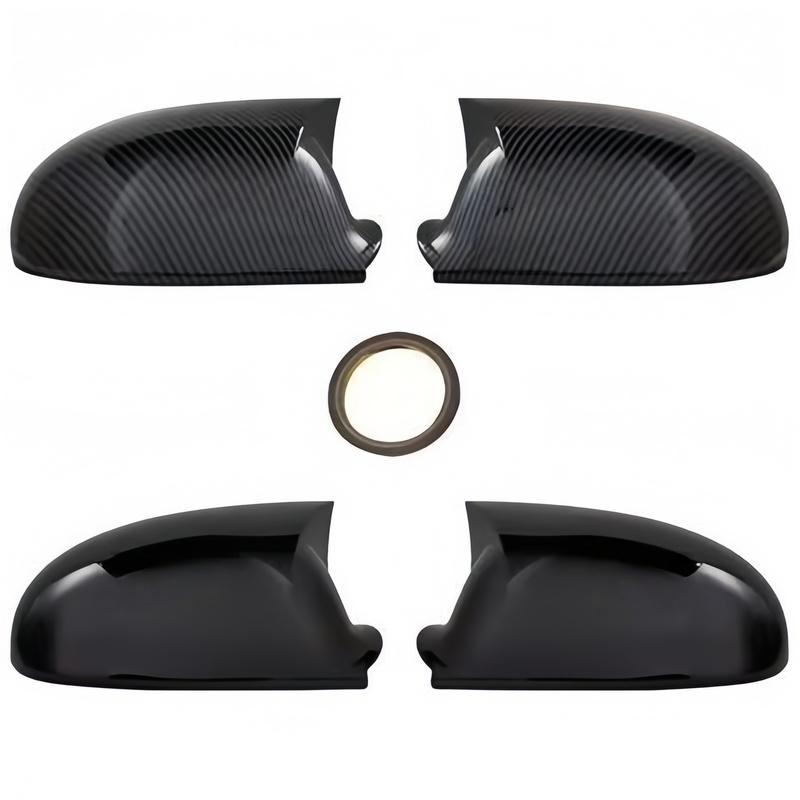 Car Rearview Side Mirror Cover Sticker Wing Cap Exterior Door Case Trim Carbon Fiber For VW Volkswagen Golf MK5 GTI R 2003-2009