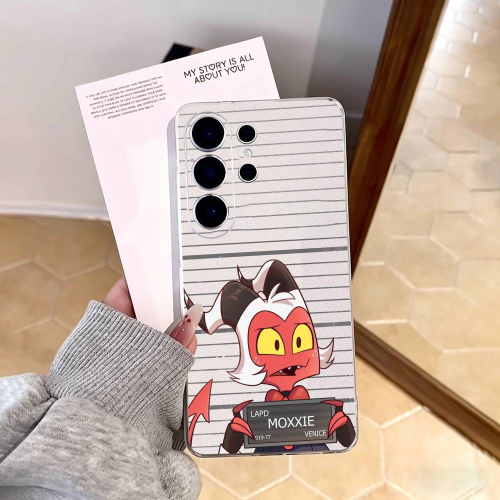 Helluva Boss Moxxie Phone Case For Samsung S25,S24,S21,S22,S23,S30,Ultra,S20,Plus,Fe,Note,10,9,5G Transparent Cover Samsung S20ULTRA5G