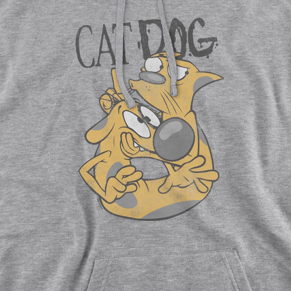 CatDog Mens Stuck Together Hoodie