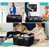 90L Moving Boxes with Zippers & Handles Storage Totes Heavy Duty Storage Packing Bags Collapsible for Packing & Moving Storing