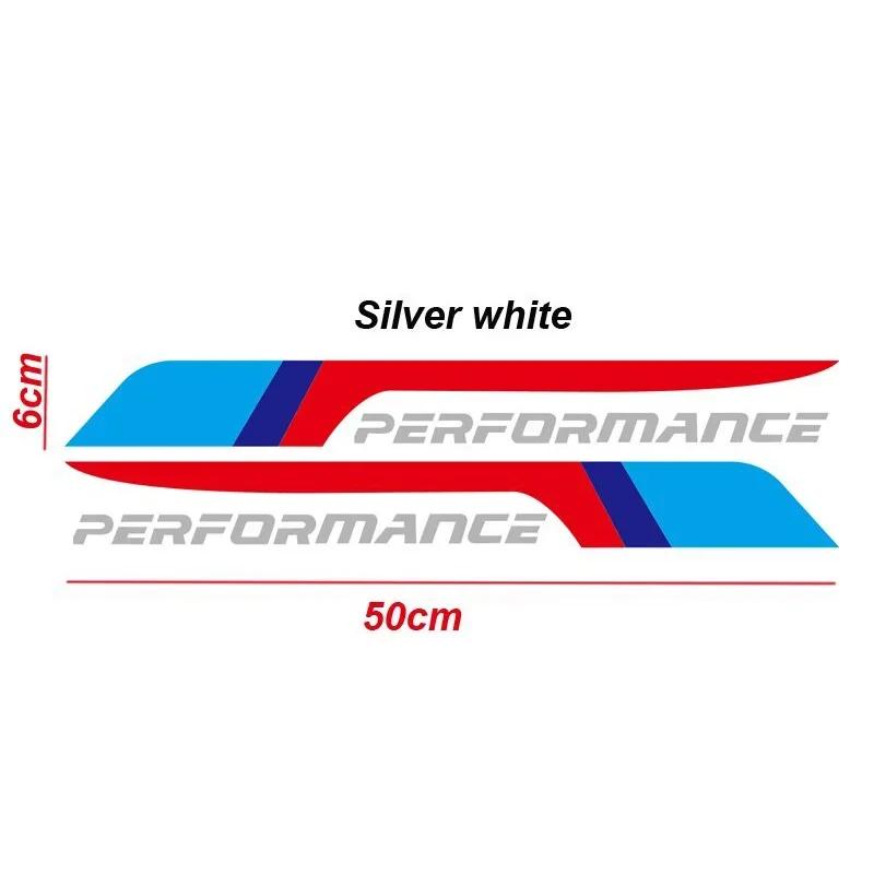 2Pcs MPerformance Car Door Sticker For BMW F10 F30 E28 E30 E36 E46 316 318 320 330 335 520 530 550 E60 E90 lcfn09