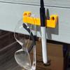 4pcs Universal Tape Measure Holder Rack Tool Storage Organizer Hanger for Garage and Workbench for Power Tool On Ladder