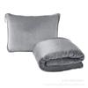 Travel Blanket With Built-in Pillow Airplane Car Camping Soft Fleece Throw Foldable Compact 101x152cm/127x152cm