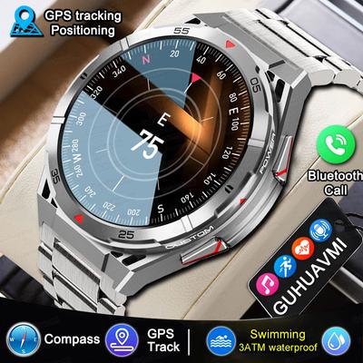 2025 Nuevo Reloj Inteligente GPS para Hombre Llamada Bluetooth 100+Deporte Relojes con Seguimiento GPS Asistente de Voz Impermeable Smartwatch Para Android IOS