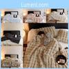 Luxurious Rabbit Fur Throw Blanket Soft Cozy For Couch Bed Travel Gift