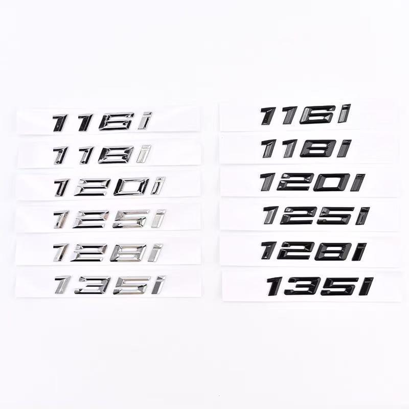 Letras para Maletero de Coche Emblema Logo Insignia Pegatina Letras Adhesivas Accesorios para 116i 118i 120i 125i 128i 130i 135i 140i