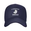 Custom Classic I Pooped Today Baseball Cap for Women Unisex Adjustable Dad Hat PerforUnisexce Snapback Caps