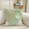 Cute Squishy Dino Cushion Cover Pillowcase Set Pcs X X Breathable Washable Sofa Cushion Cover