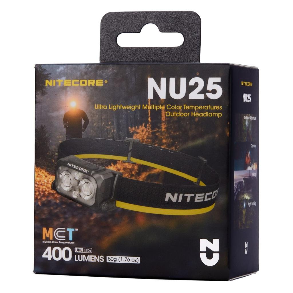 Stirnlampe Nitecore NU25 MCT 400 lm USB-C IP66