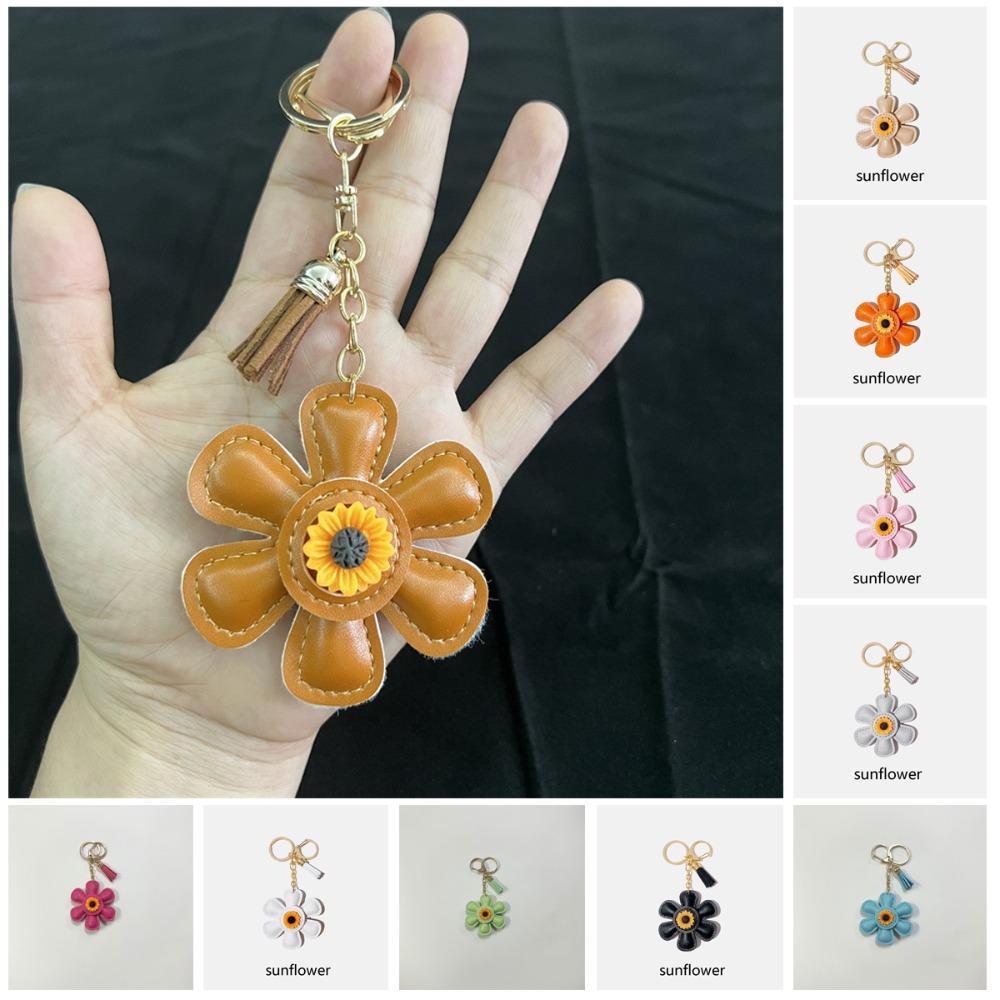 2024 Creative Bag Charm Cute Sunflower Keychain Backpack Accessory Gift
