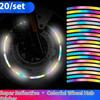 Reflective Car Decal, Tire Decal | 20 PCS PVC Reflective Tape Wheel Stickers, Car