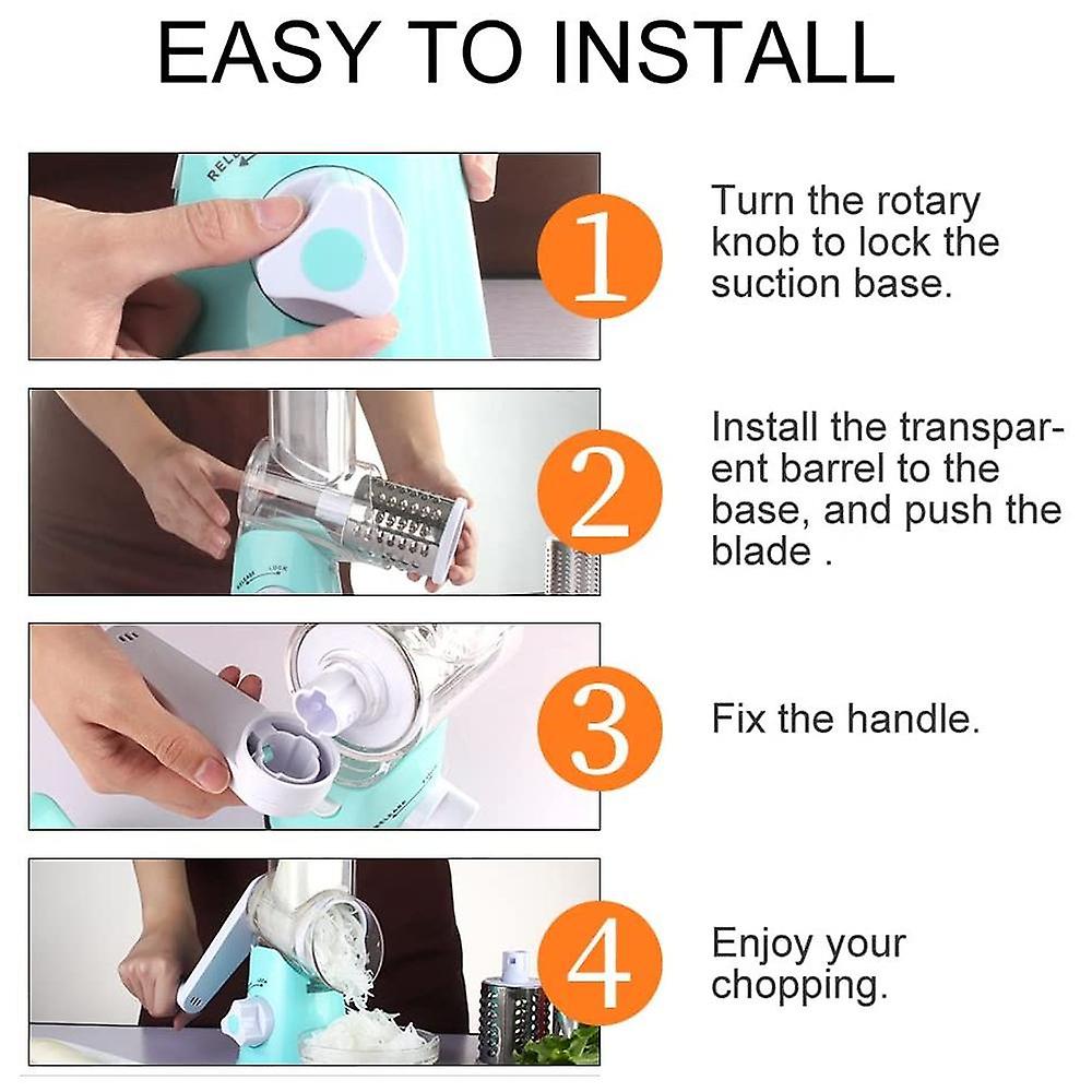 Gemüse-Käse-Reibenschneider – rotierende Handreibe, Zerkleinerer