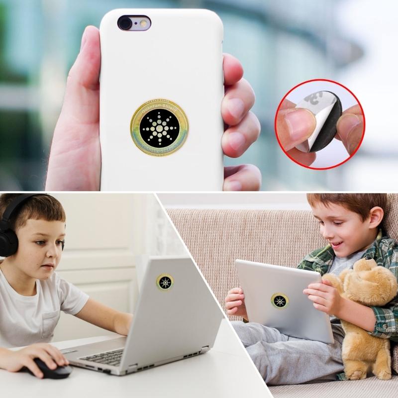 Electromagnetic Frequency Blocker Stickers for Home Electronics Laptops Tablets and Phones Shield Against Harmful Waves