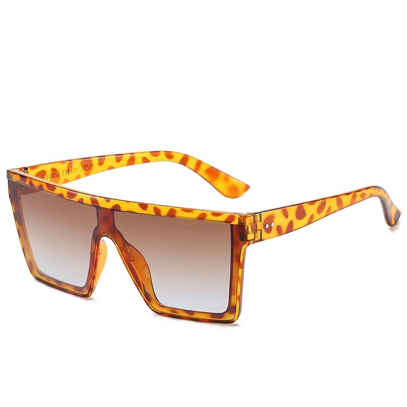 

Quality Classic Style Big Frame Women Sunglasses Black Square Gradient Uv400 Cool Men Sunglasses One Piece Designer