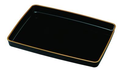 Fujishiro Kogei Ödül Sertifikasyon Tepsisi PC Kishu Lacquerware (altın çerçeveli, shaku7 (51cm) A3)