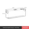 Extra Long 40cm Transparent Narrow Storage Box, 15cm Wide, Waterproof Drawer Organizer