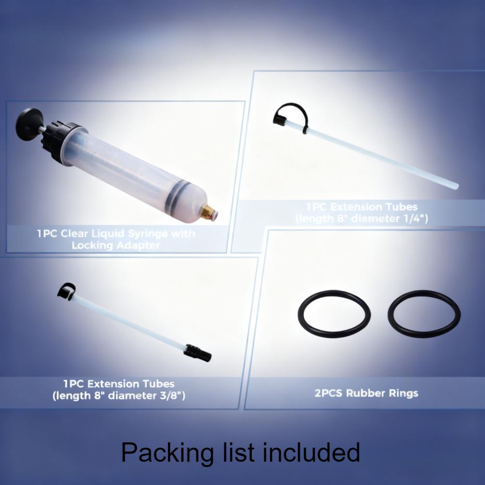 Automotive liquid extraction pump, dual-purpose oil injector&suction device, transmission brake fluid auto-car maintenance tool