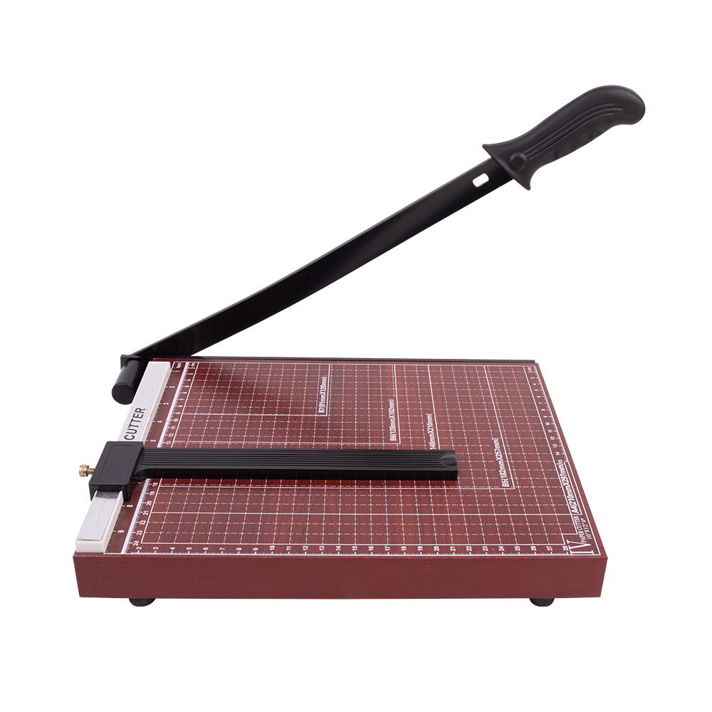 

ZEQUAN Guillotine-Style Wooden Base Paper Cutter for Home & Office