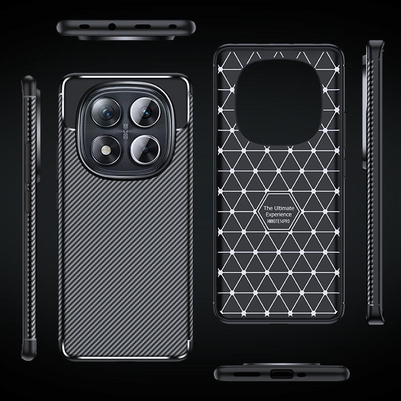 Applicable To Redmi Note11pro Case Redmi Note11 Anti-drop Mobile Phone Case All-inclusive Carbon Fiber Pattern