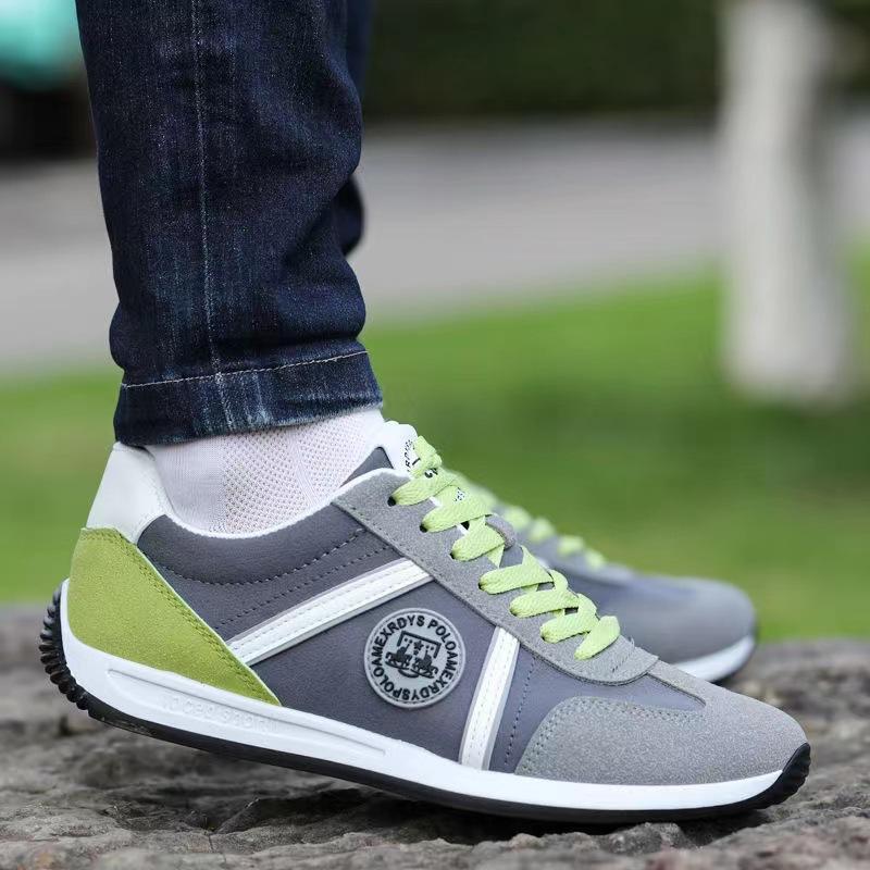 

Мужские повседневные кроссовки, нескользящие, со шнуровкой, для ходьбы, дышащие, легкие, теннисные туфли, удобные, для занятий спортом на открытом воздухе, для бега, для работы, кроссовки для мужчин 44 зелёный