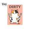 Animal Magnetic Decoration Clean Dirty Dishwasher Magnet, Acrylic Cartoon Sign, Decorative Kitchen Supplies Double-Sided & Magnet for Heavy Duty Sign