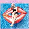 Red Lip Inflatable Float Bar For Adults Swimming Pool Party Photography Props Pvc Material