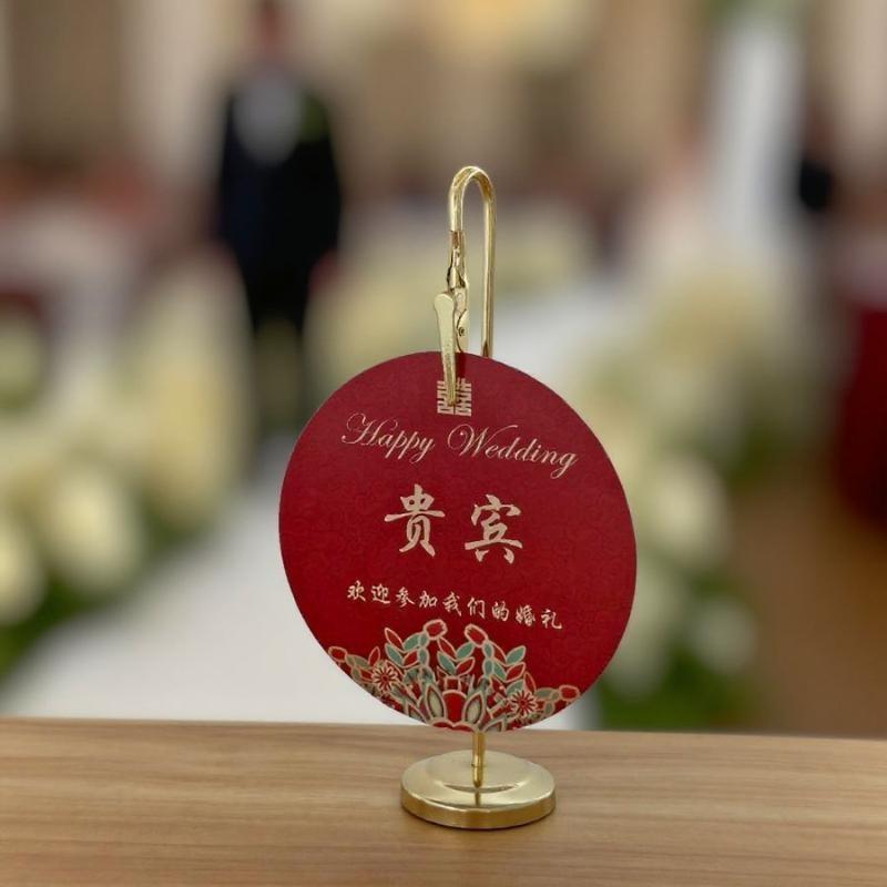 Multi-use Metal Memo Clip Holder Practical Photo Stand for Wedding Office Home Photo Note Display