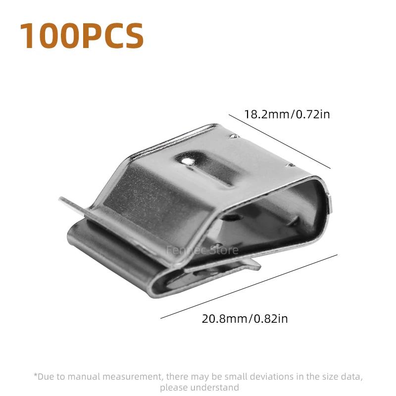 Solar Panel Cable Clips Stainless Steel PV Wire Clip Fixing Clamps 40/50/70/100PCS for PV Module Wire Accommodates 2 Wires