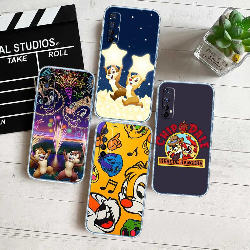 Chip N' Dale Transparent Phone Case for Motorola Moto Edge 20 30 40 50 S30 Fusion Ultra Pro Neo Lite + G200 G23
