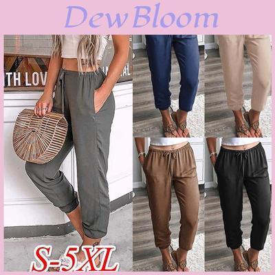 Womens High Waist Loose Cotton Harem Pants With Comfortable And Fashionable Ninth Design
