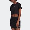 Adidas Originals T Shirt Women's Black (Unisex) Crop Tops H37882