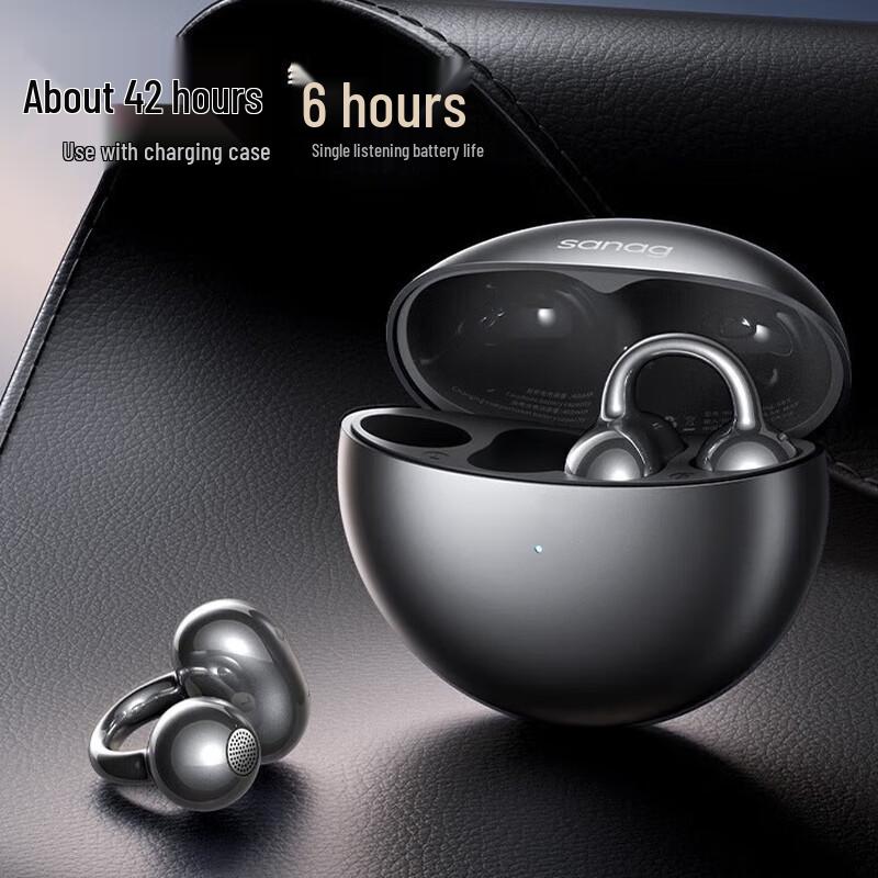 Sennu S6S Ultra Open-Ear Wireless Ear-Clip Bluetooth Earbuds
