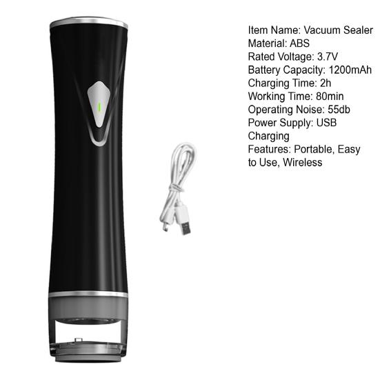 Mașină automată inteligentă de etanșare în vid cu rezervor de apă vizibil, ușor de utilizat, reîncărcabilă fără fir, mașină compactă de etanșare în vid, economisitoare de mână