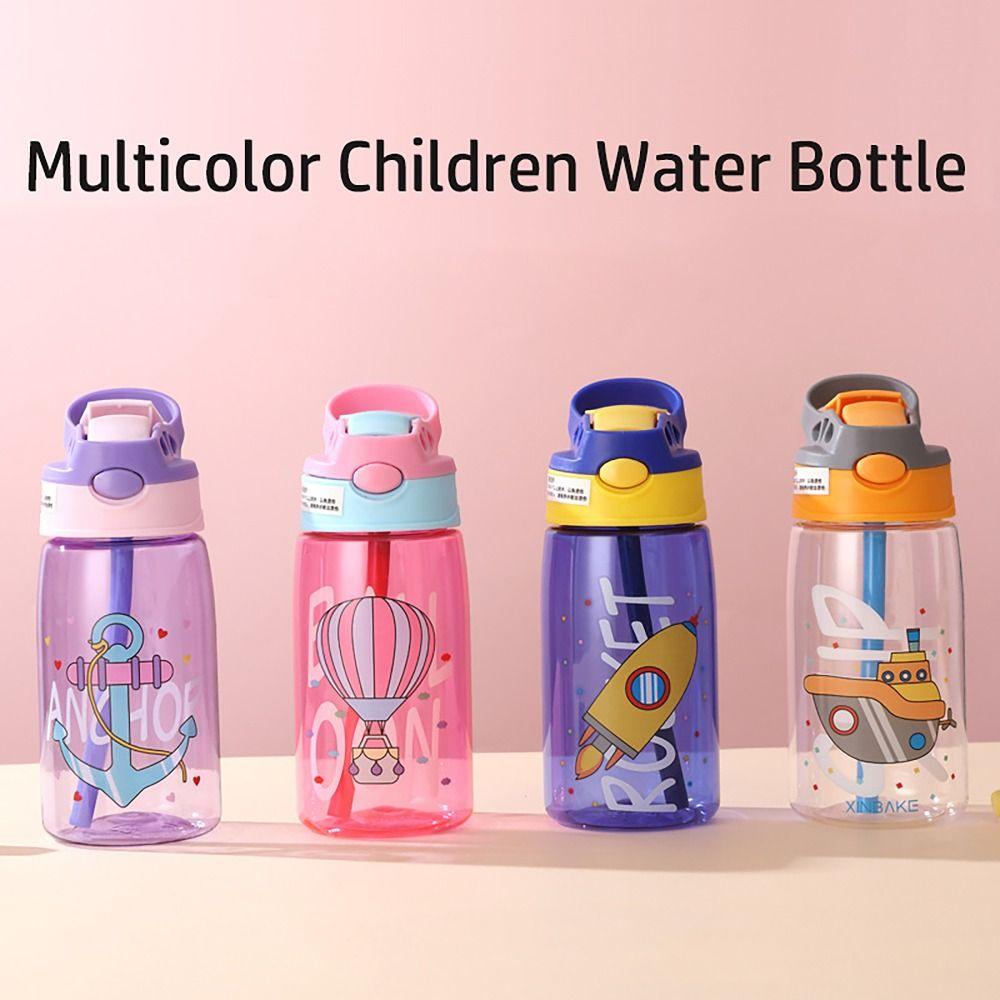 with Flip Straw Water Sippy Cups Leakproof Drinking Cup Sports Bottles  for Student Outdoor Sports