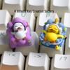 Tang Ping Duck Resin Square Keycap: Original, Cute, Single Keycap for Mechanical Keyboard